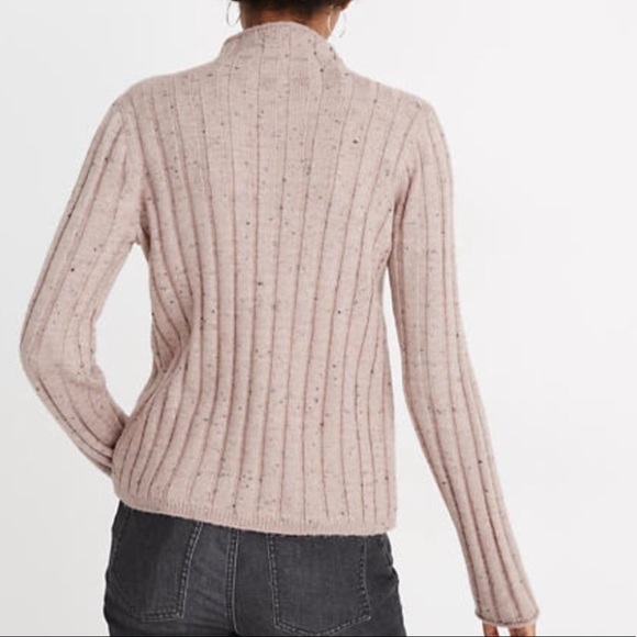 NEW MADEWELL Donegal Turtleneck Sweater Tan - Picture 4 of 5